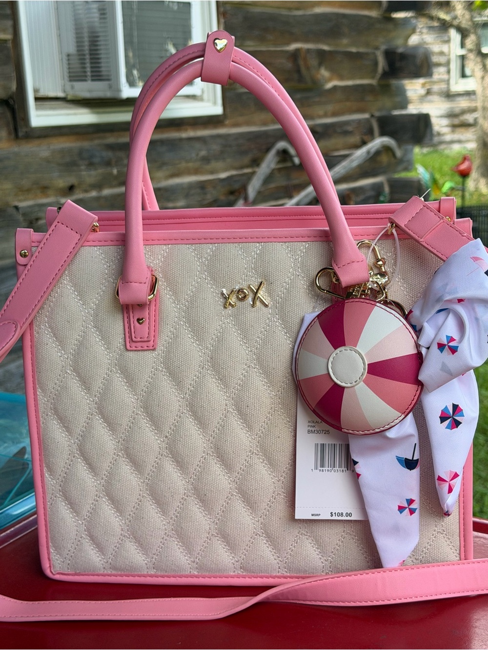 Betsey Johnson XOLALA Quilted Crossbody Purse - Picture 5 of 11